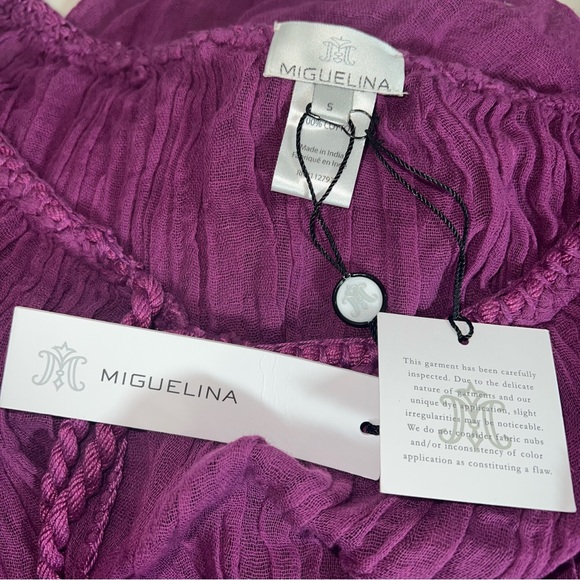 NEW Miguelina Womens Juno Tassel Tie Dress in Magic Magenta Maxi Dress Size S - Picture 9 of 11